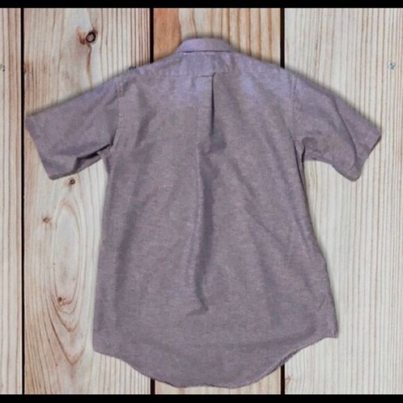 MENS Surrey Size 16 Short Sleeve Purple Shirt - Picture 2 of 4